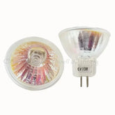 6V 10W MR16 halogen light bulb with two pin base, pack of 10